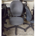 Grey Mid Back Adjustable Office Task Chair with Arms